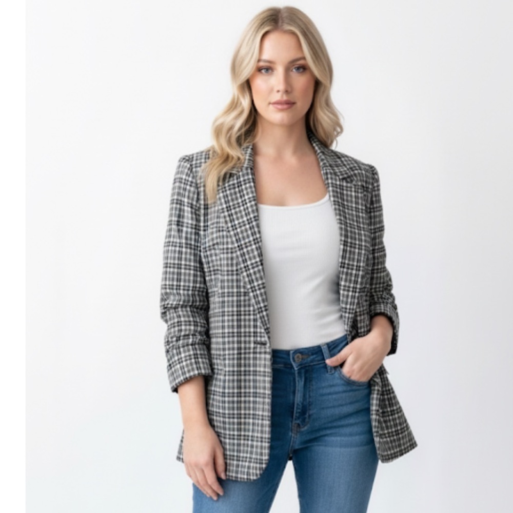 Vintage blazer jacket size 16 petite wool blend